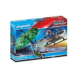 Playmobil® 70569 Hélicoptère de police et parachutiste, Playmobil City Action