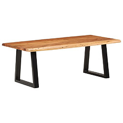 ComfortXL Table Basse 110x55x40 Cm Bois Massif D'acacia