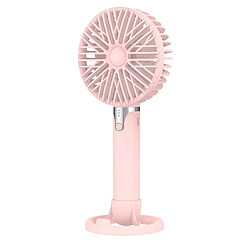 JJBRDZ-Mini Ventilateur de Poche Portable Réglable à 3 Vitesses Mini Ventilateur Silencieux de Bureau de Bureau de Chargement USB, Rose