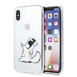 Ozzzo coque original karl lagerfeld klhcpxcfnrc iphone x/xs transparent