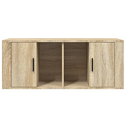 Acheter vidaXL Meuble TV Chêne sonoma 100x35x40 cm Bois d'ingénierie