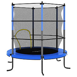 Avis vidaXL Trampoline avec filet de sécurité Rond 140x160 cm Bleu