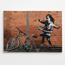 EPIKASA Impression sur Toile Banksy Hula Hoop