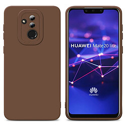 Cadorabo Coque Huawei MATE 20 LITE Etui en Marron