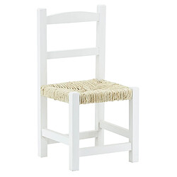 Aubry Gaspard Chaise enfant en bois blanc.