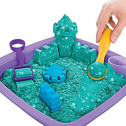 Spin Master Kinetic Sand Coffret château de sable scintillant Petrol (454g)