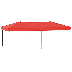 vidaXL Tente de réception pliable Rouge 3x6 m