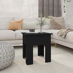 Maison Chic Table basse,Table Console Table d'appoint, Table pour salon Noir 40x40x42 cm Aggloméré -MN55497