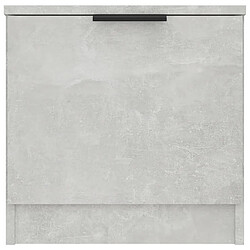 Acheter vidaXL Table de chevet Gris béton 40x39x40 cm