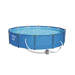 Avis Bestway Piscine tubulaire ronde grise steel pro max Ø3.66 x h.0.76 m