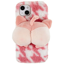 Coque en TPU anti-rayures, poupée en peluche 3D pour votre iPhone 14 Plus - style B