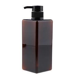 vide en plastique shampooing conditionneur pompe bouteille contenant réutilisable 650ml brun foncé