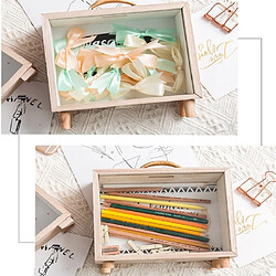 Avis Wewoo Tirelire Art en bois créatif Frais chambre décoration de bureau ornements divers boîte de rangementstyle poignée de rangement - B