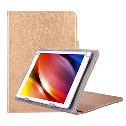 Wewoo Housse Étui or pour tablette PC 7 pouces en cuir flip horizontal universel avec support