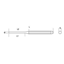 Pointeau diamètre 4mm longueur 125mm BETA 000320125