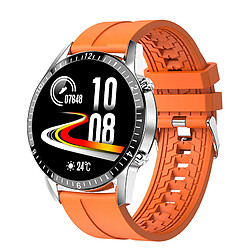 Universal Montres intelligentes Montres à écran tactile complet Montres de sport et de fitness Imperméables à l'eau Connexion Bluetooth IOS Montres intelligentes Hommes | Montres intelligentes (silicone orange)