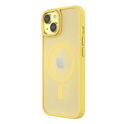 Avis QDOS Coque pour iPhone 14 Hybrid Soft avec Snap Compatible MagSafe Jaune