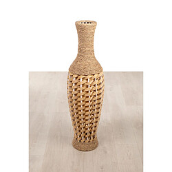 Vase de sol Alexandra House Living Marron PVC Fibre naturelle 29 x 100 x 29 cm