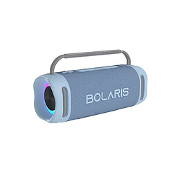 Bolaris Enceinte Sans Fil Bluetooth 5.4 Modèle Napoli IPX6 60W avec Effets lumineux LED Bleu