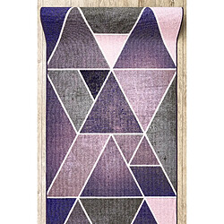 Acheter RUGSX TAPIS DE COULOIR antidérapant TRIANGLES la gomme violet 57 cm 57x130 cm