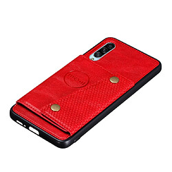 Avis Wewoo Coque Rigide Pour Galaxy A90 5G Etui de protection magnétique antichoc PU + TPU avec fentes cartes Rouge