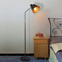 Acheter NETTLIFE lampadaire vintage lampadaire rétro 166cm lampadaire noir avec douille E27 max.40w lampadaire