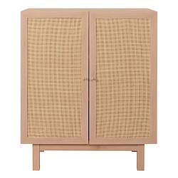 Acheter Mendler Highboard HWC-M51, Commode Armoire Sideboard, compartiments de rangement, bois massif Mango Kubu Rattan 98x79x42cm ~ naturel