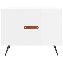 Acheter vidaXL Table basse blanc brillant 50x50x40 cm bois d'ingénierie