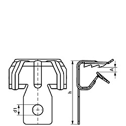 Attache de bord de tôle WALRAVEN BRITCLIPS - FC8 - 4-8 mm - 50020009