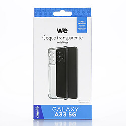 WE Coque Compatible avec [SAMSUNG GALAXY A33 5G] - Housse Fine avec Technologie Absorption des Chocs & Finition Premium TPU Silicone transparent [Shock Absorbtion]