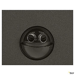 Applique extérieure SLV GRAFIT, rond, anthracite, E27, 11W max, IP44, détecteur de mouvements pas cher