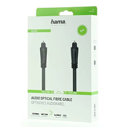 HAMA Câble audio à fibres optiques, fiche mâle ODT (Toslink), 5,0 m