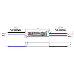 Alimentation LED DC12V 20W 2A Étanche IP67 GLP