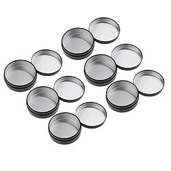 Acheter 6pcs Boîtes en Aluminium Vides Pot de Baume à Lèvres Contenant de Baume, Bougie,Stockage De Voyage