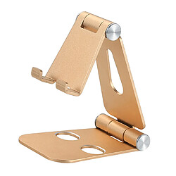 Acheter Support De Support De Support De Tablette De Téléphone De Bureau Multi-angle Pliable Doré