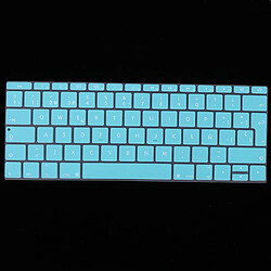 Film protecteur de clavier espagnol phonétique pour Macbook 12 pouces blanc bleu