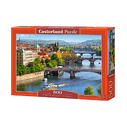 View of Bridges in Prague,Puzzle 500 Tei - Castorland