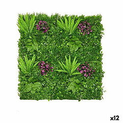 Ibergarden Kit de jardin vertical Fougère Multicouleur Plastique 100 x 7 x 100 cm (12 Unités)