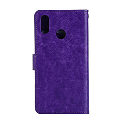 Acheter Wewoo Housse Coque Étui en cuir à rabat horizontal avec texture pour Crazy Horseporte-cartes et porte-monnaieet cadre photo Huawei Honor P20 lite Violet