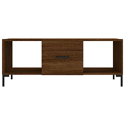 Maison Chic Table basse,Table Console Table d'appoint, Table pour salon chêne marron 102x50x40 cm bois d'ingénierie -MN10927 pas cher