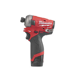 Visseuse à choc silencieuse MILWAUKEE FUEL M12 FQID-202X - 2 batteries 12V 2.0 Ah - chargeur 4933464973