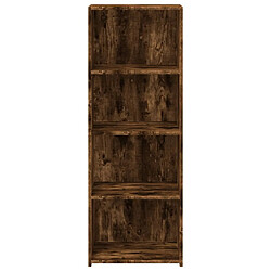 Avis vidaXL Buffet haut chêne fumé 45x41x124 cm bois d'ingénierie