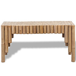 vidaXL Table basse Bambou