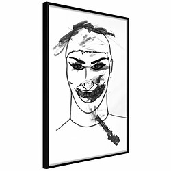 Paris Prix Affiche Murale Encadrée Scary Clown 20 x 30 cm Noir