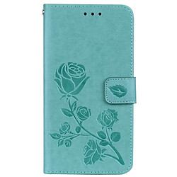 Wewoo Housse Étui vert pour cartes et porte-monnaie Xiaomi Redmi Note 5A Pro / Prime Roses Pressed Fleurs Motif Flip en cuir avec titulaire fentes