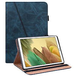 Etui en PU avec support et porte-cartes et dragonne pour stylo bleu pour votre Samsung Galaxy Tab A7 Lite 8.7 pouces SM-T220 (Wi-Fi)/SM-T225