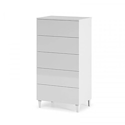 Dansmamaison Commode 5 tiroirs Blanc - CHORA