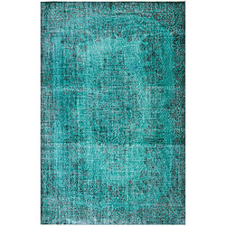 Vidal Tapis de laine 290x185 turquoise Ultra Vintage