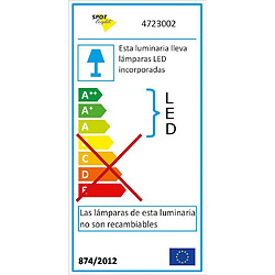 Acheter EPIKASA Plafonnier Gea, Blanc, Verre, 30,6x30,6x12,5 cm