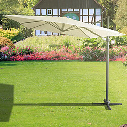 Parasol Déporté Aluminium Chillvert Roma de Luxe 300x400x280 cm